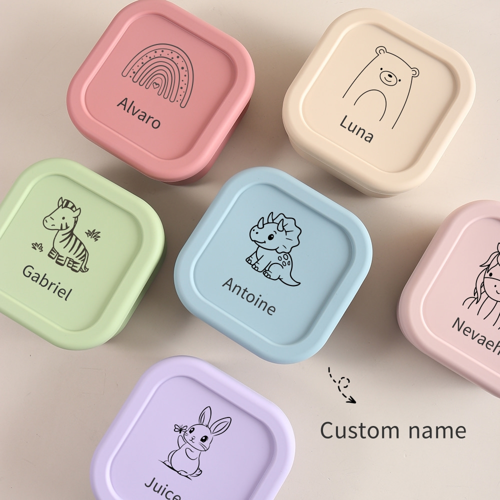 Baby Food Jars With Lids - Kotak Penyimpanan Makanan Bayi Silikon Food