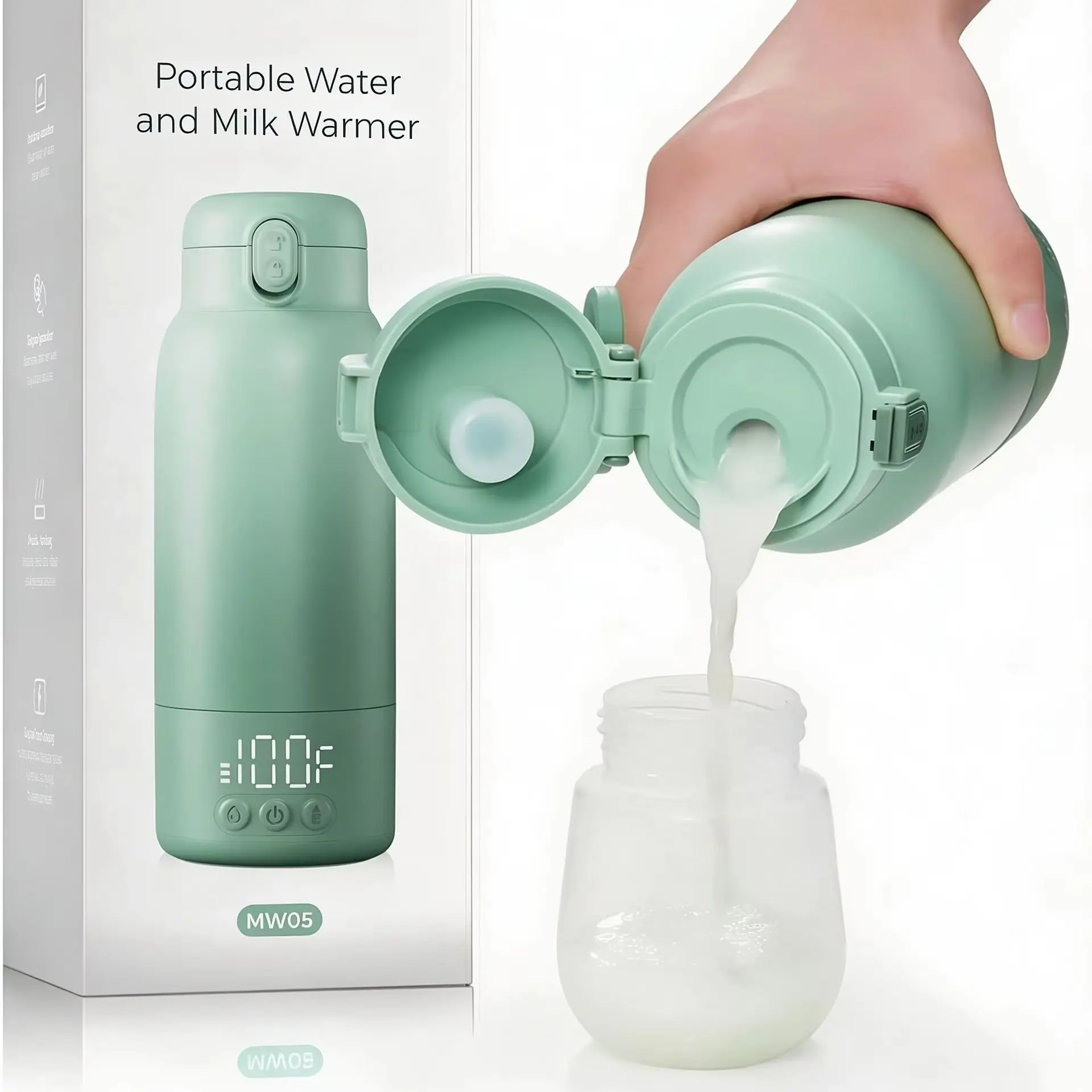 Baby Food Warmer - Pemanas Botol Portabel untuk Perjalanan, Pemanas
