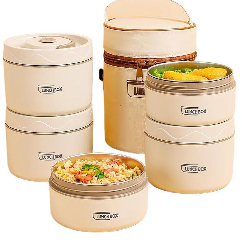 Baby Food Warmer - 3pcs Kotak Makan Terisolasi 304 Stainless