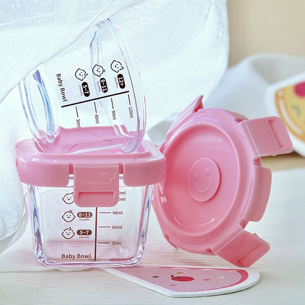 Kotak penyimpanan makanan kaca - Baby Food Jars With Lids ulasan dan harga