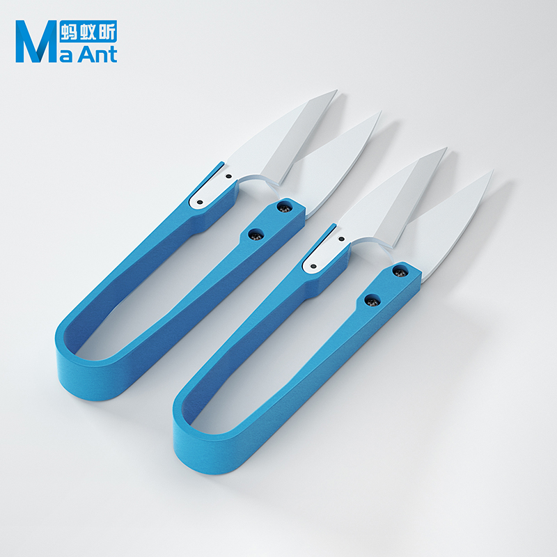 MaAnt Terisolasi Biru Keramik  - Baby Food Scissors ulasan dan harga