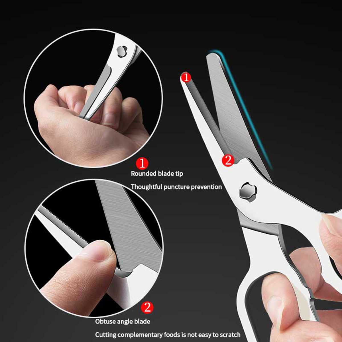 Gunting Makanan Pelengkap Berb - Baby Food Scissors ulasan dan harga